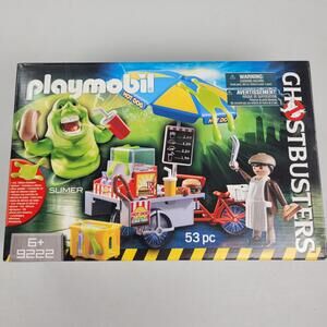 Playmobil Ghostbusters Set 9222 Slimer W/ Hot Dog Stand 2017 *Read/see*